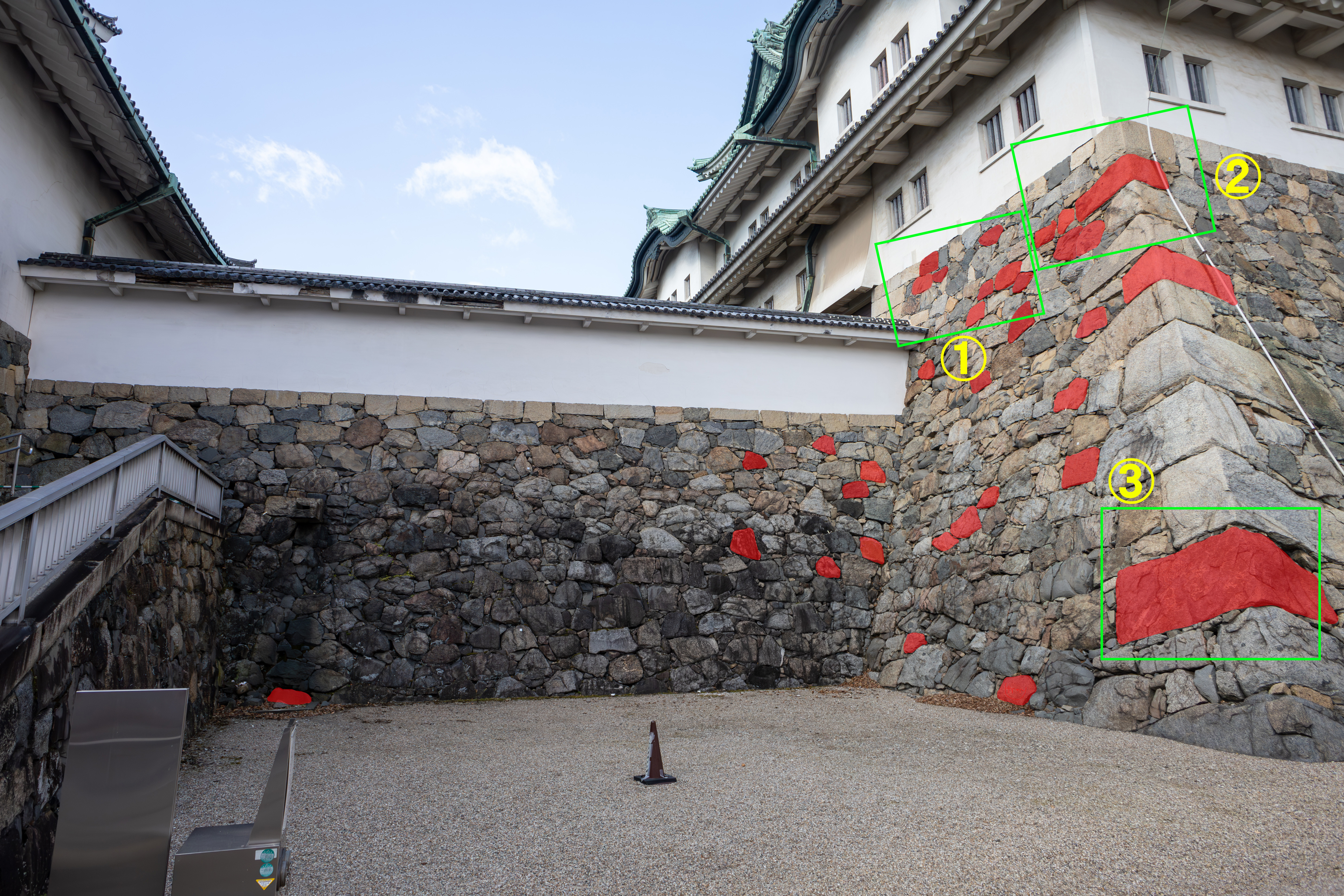 東面の石垣